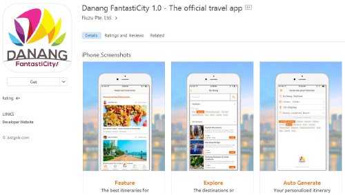 Hình ảnh ứng dụng Danang FantastiCity trên hệ thống của hãng Apple
